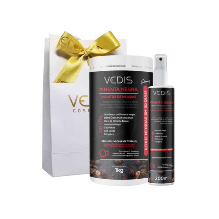Presente - Creme Pimenta Negra 1Kg + Fluido Potencializador 200ml